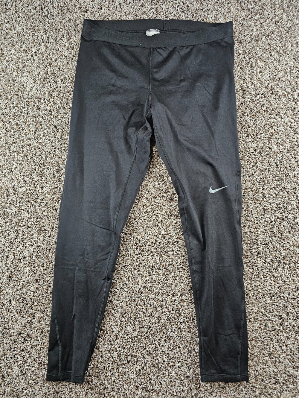 Nike Pro Tight Womens Sz XL (16-18) Athletic Pants Black Compression